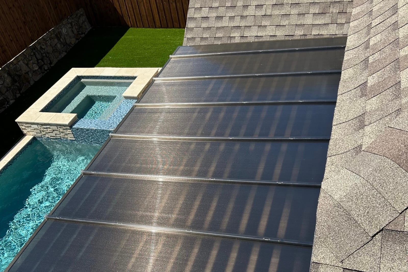 Poolside patio cover