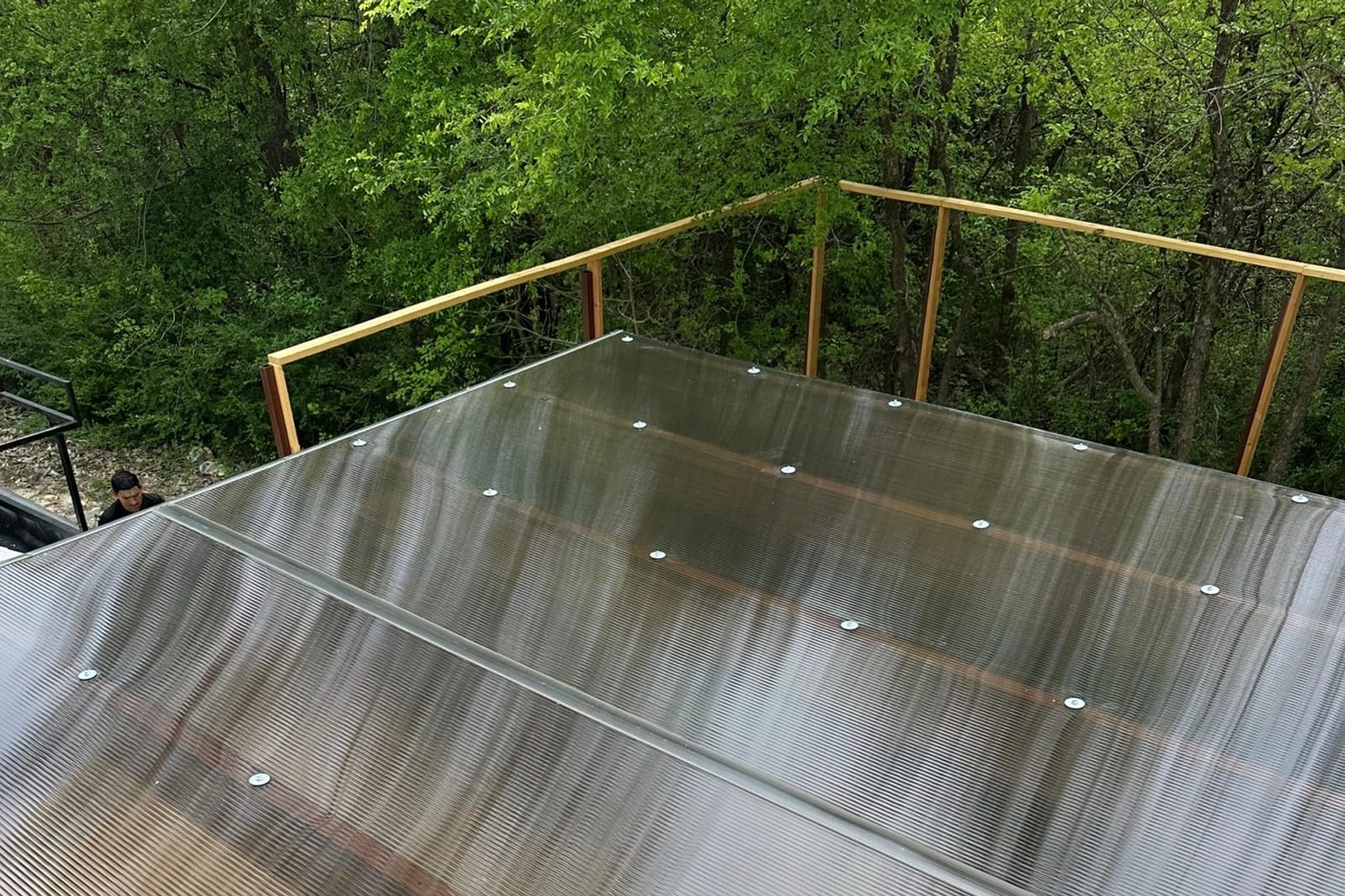 Wooded lot, rear patio