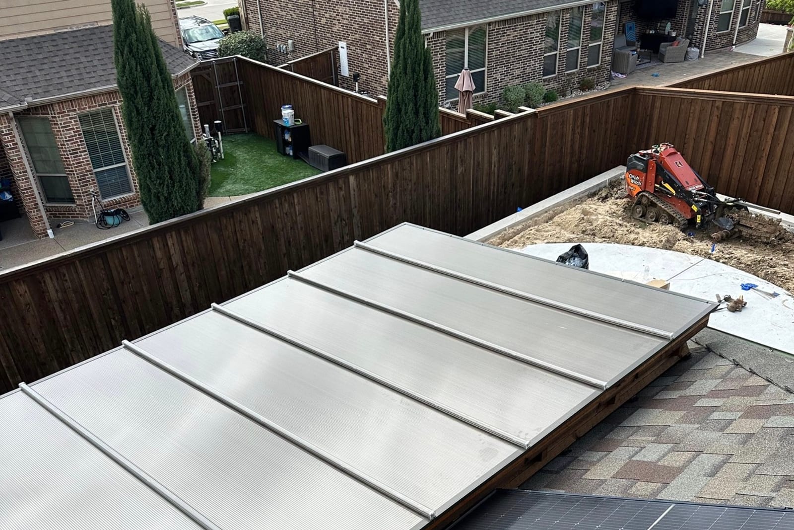 Rear patio cover